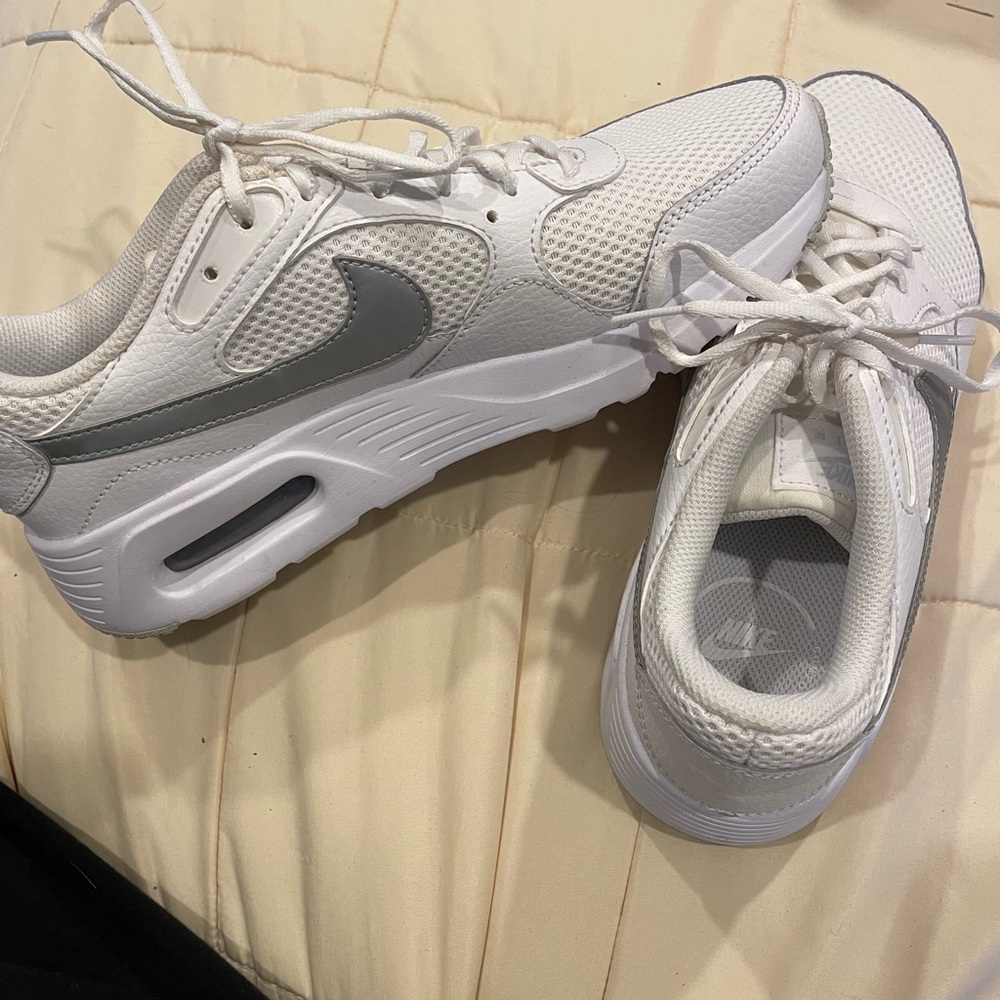 Nike Air Max White and Gray Shoes